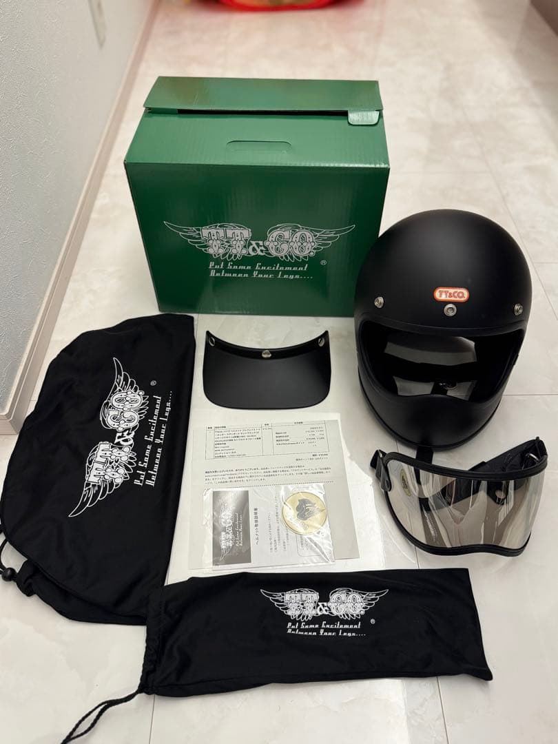 TT&CO. トゥーカッター　マットブラック　フルフェイス　PSマーク