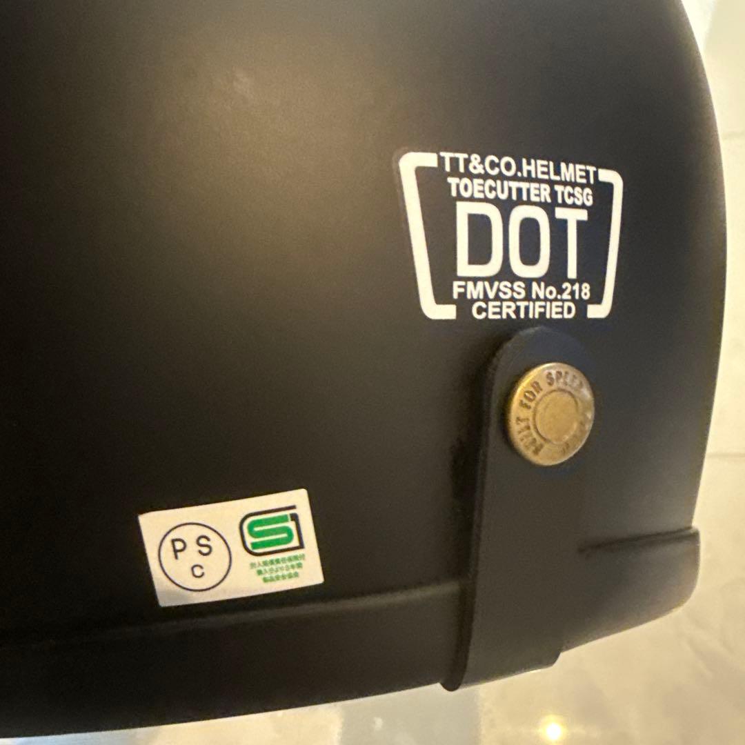 TT&CO. トゥーカッター　マットブラック　フルフェイス　PSマーク
