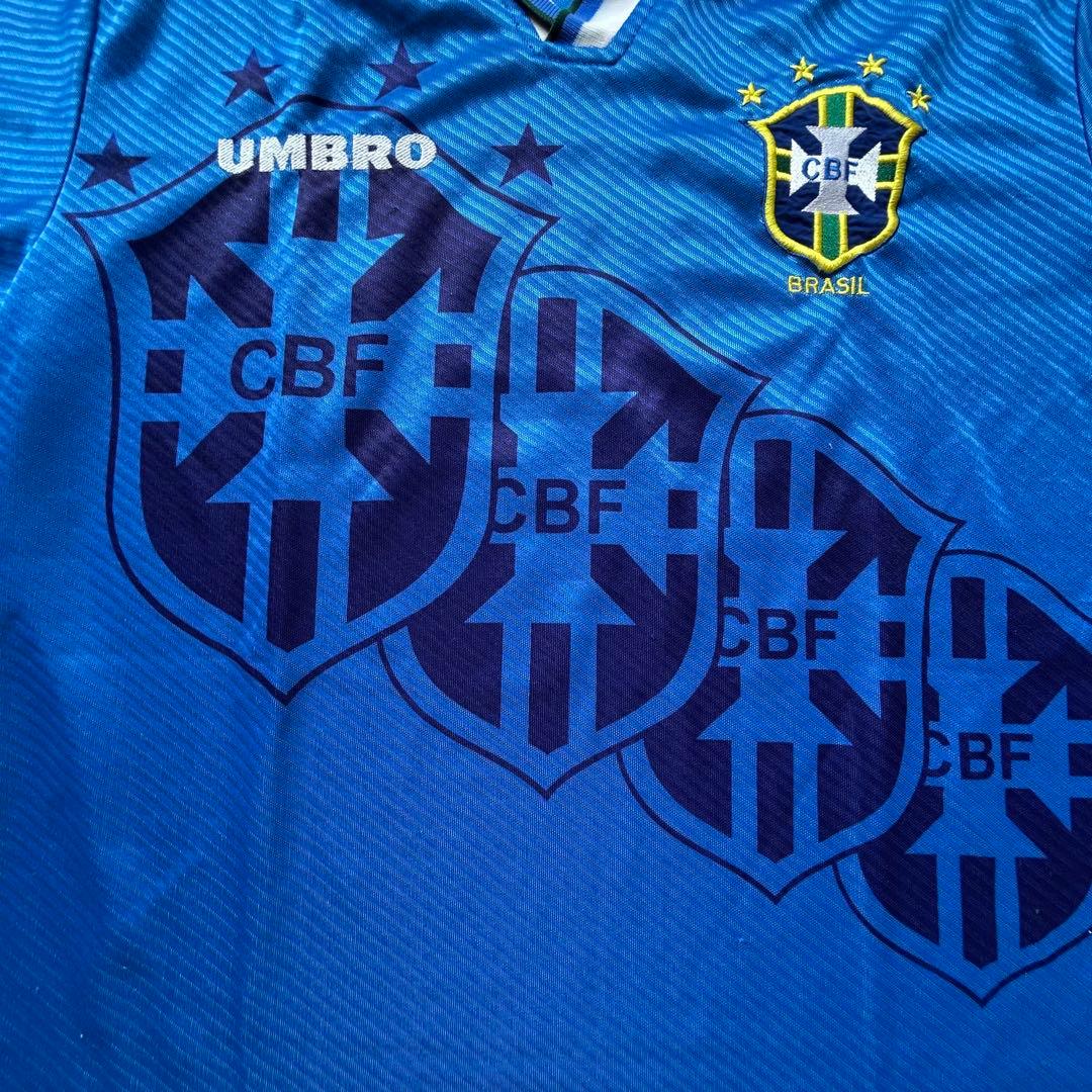ブラジル代表 94 アウェイ アンブロ 青タグ 10 umbro ワードカップ