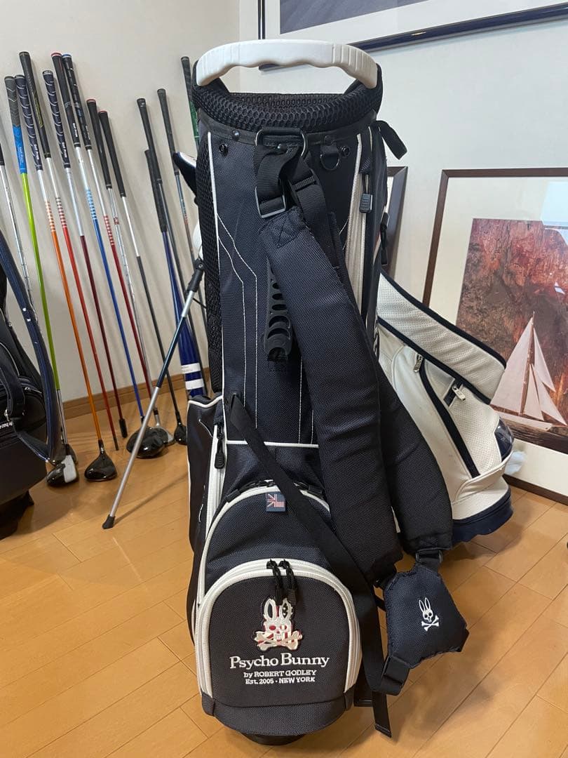 Psycho Bunny スタンド付きキャディバッグ