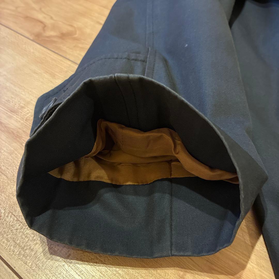 Aquascutum ステンカラーコート ネイビー