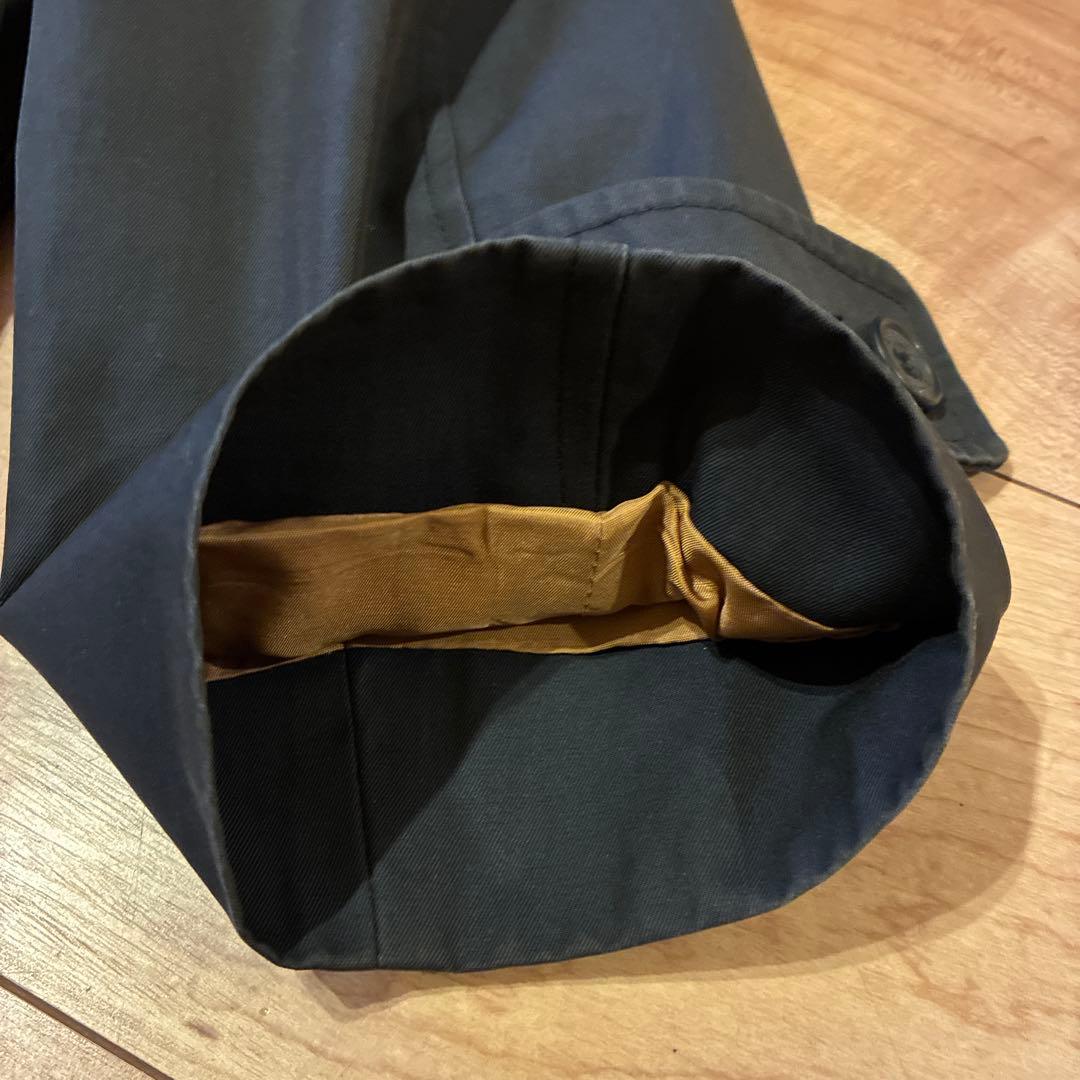 Aquascutum ステンカラーコート ネイビー