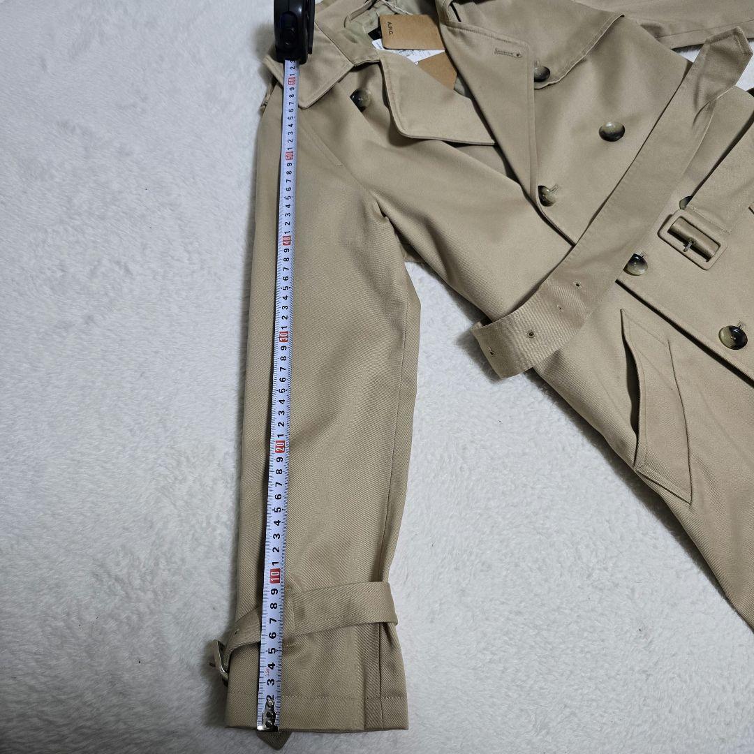 【新品未使用タグ付き】A.P.C. ベージュ トレンチコート 新品未使用　就活