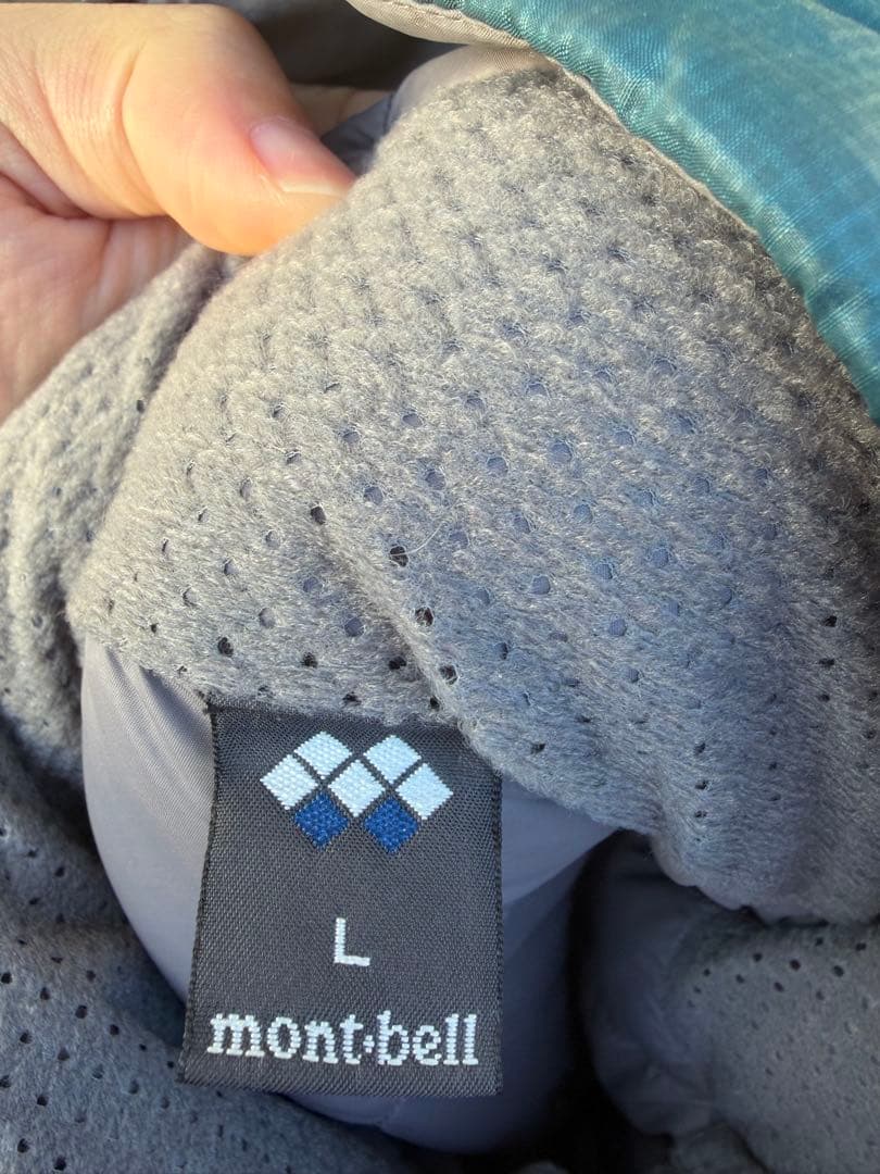 mont-bell ライトアルパインダウンパーカー　ブルーグリーン　Lサイズ