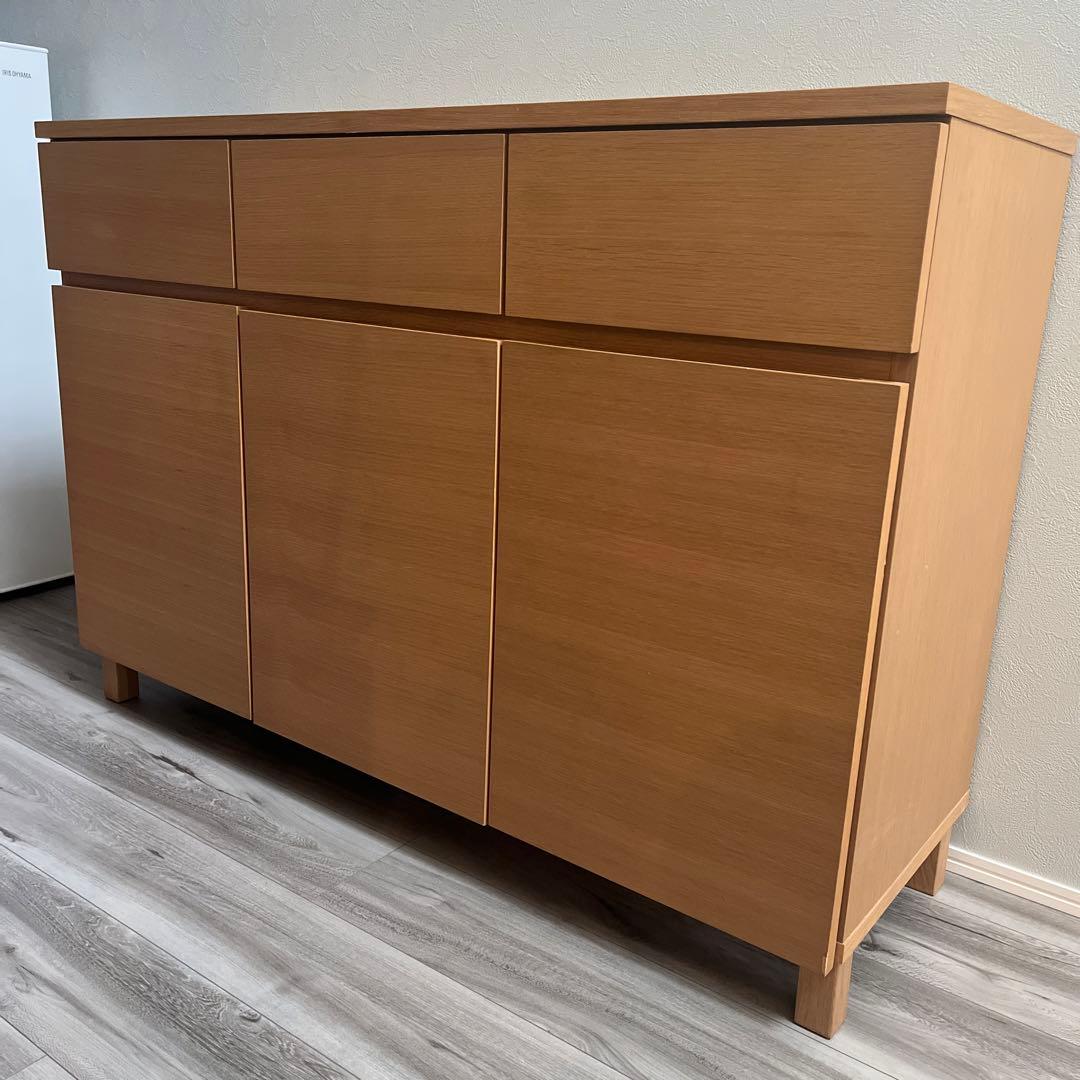 無印良品　オーク材　キャビネット