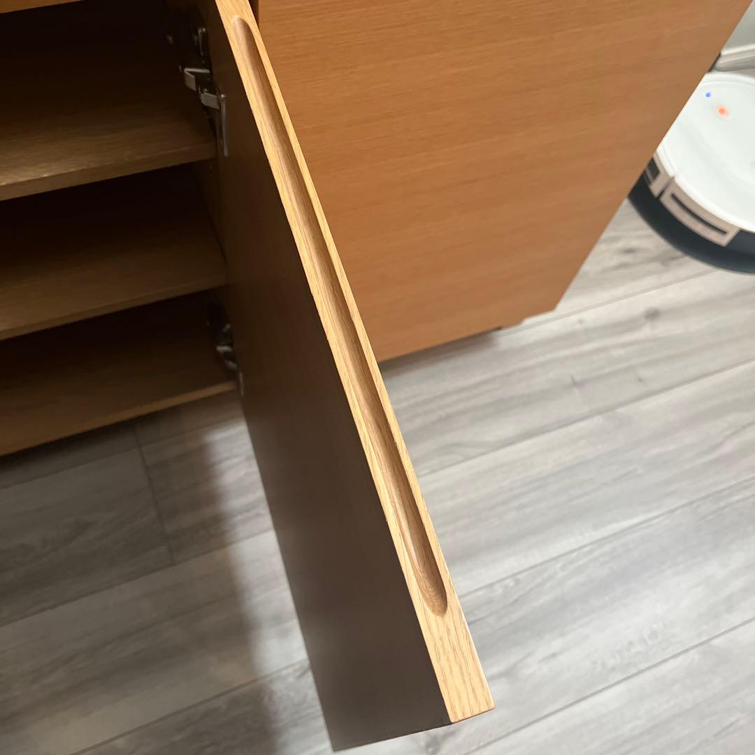 無印良品　オーク材　キャビネット