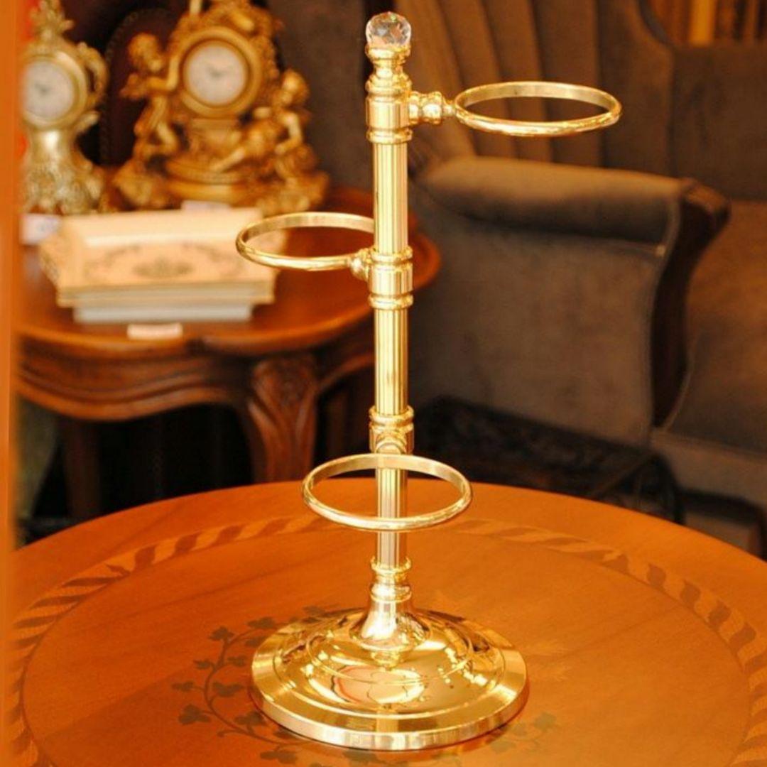 イタリア輸入　老舗スティラーズ製　高級ブラス(真鍮製)　ソープコスメツリー　浴室