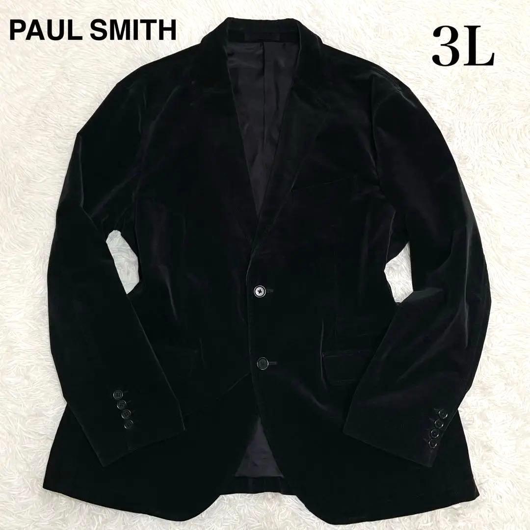 美品】ポールスミス コーデュロイ テーラードジャケット 黒 3L 2XL