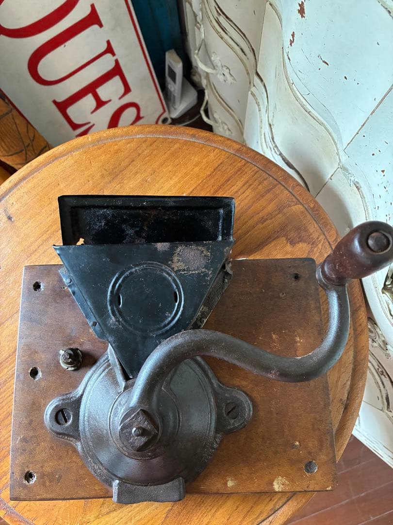 フランス　アンティーク コーヒー　ハーブ　ミル　グラインダー 1800年代　英国