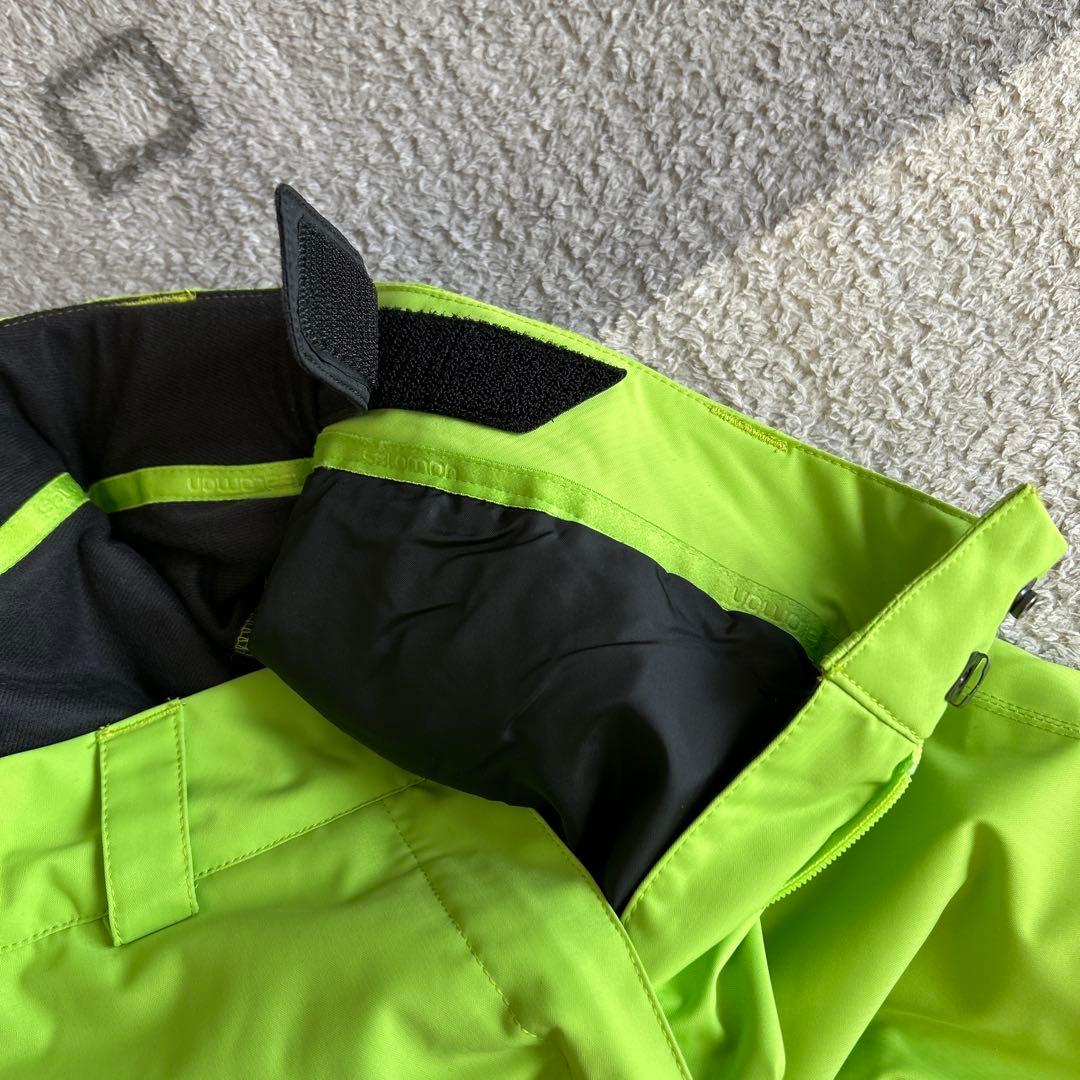 SALE‼️Salomon 蛍光グリーン スノーボードウェア　Lサイズ