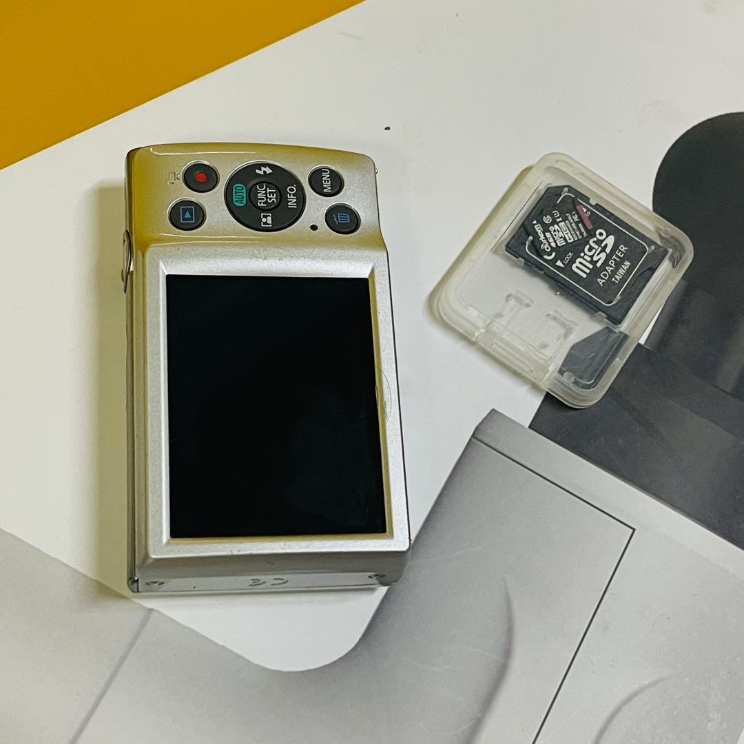 デジカメ Canon PowerShot ELPH180 動作品SDカード付き