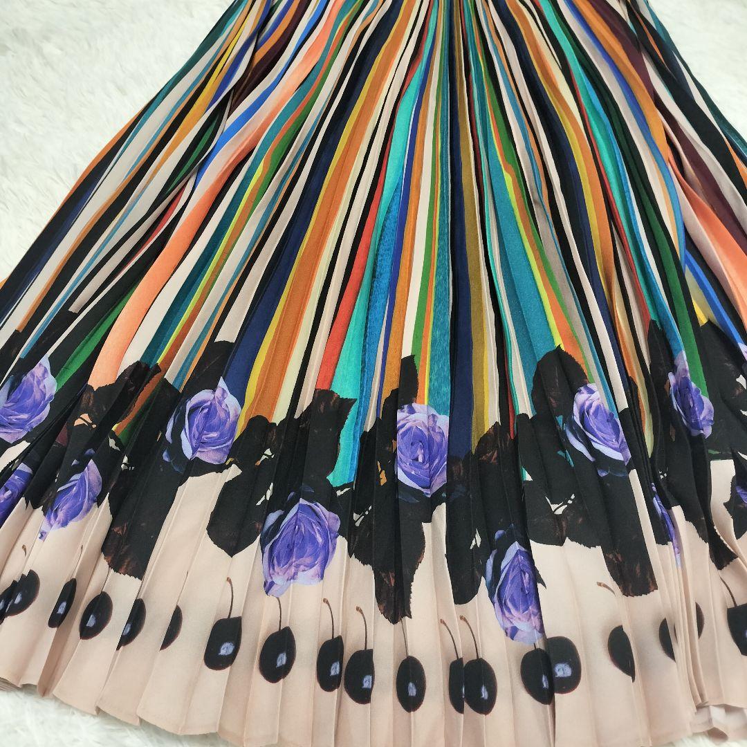 【PaulSmith】希少　スティルライフブルームスカート　プリーツ　裏地付き