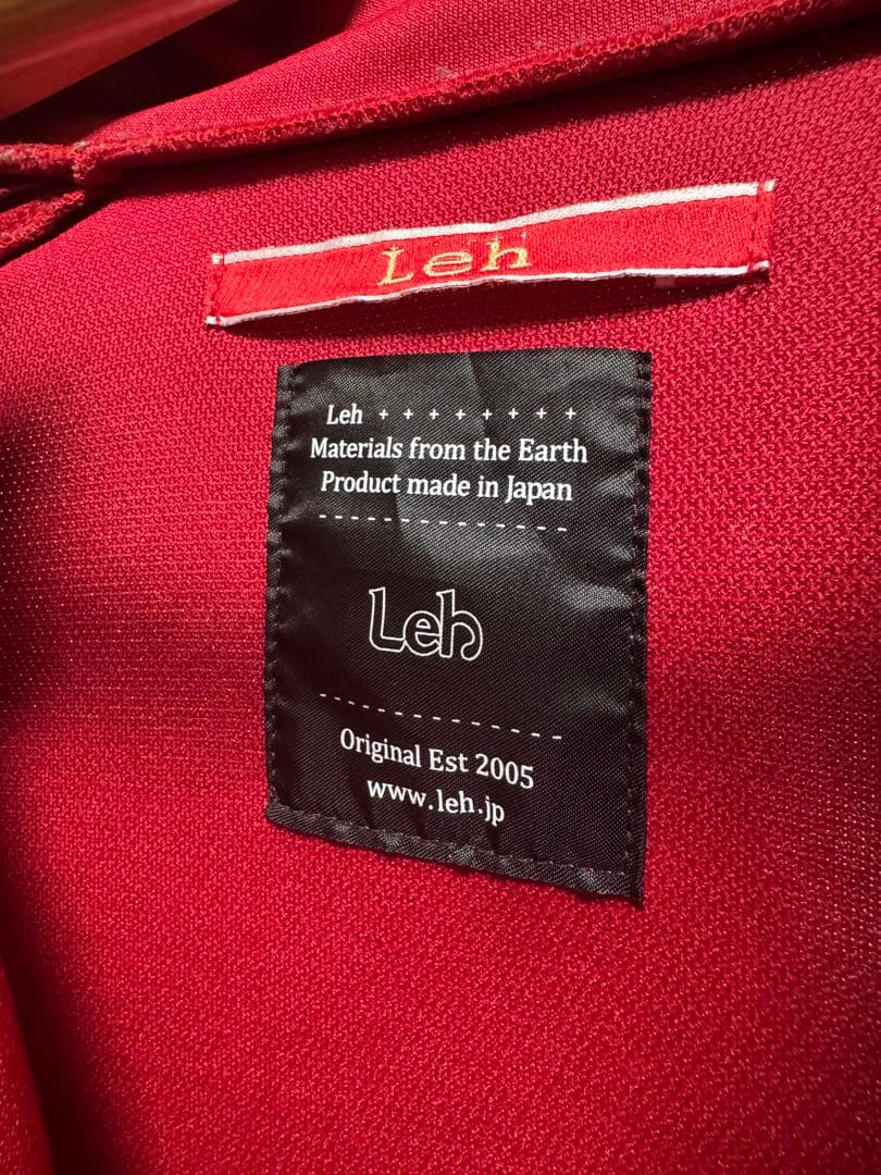 【Mサイズ】Leh レー ジップトラックブルゾン　赤　トラックジャケット