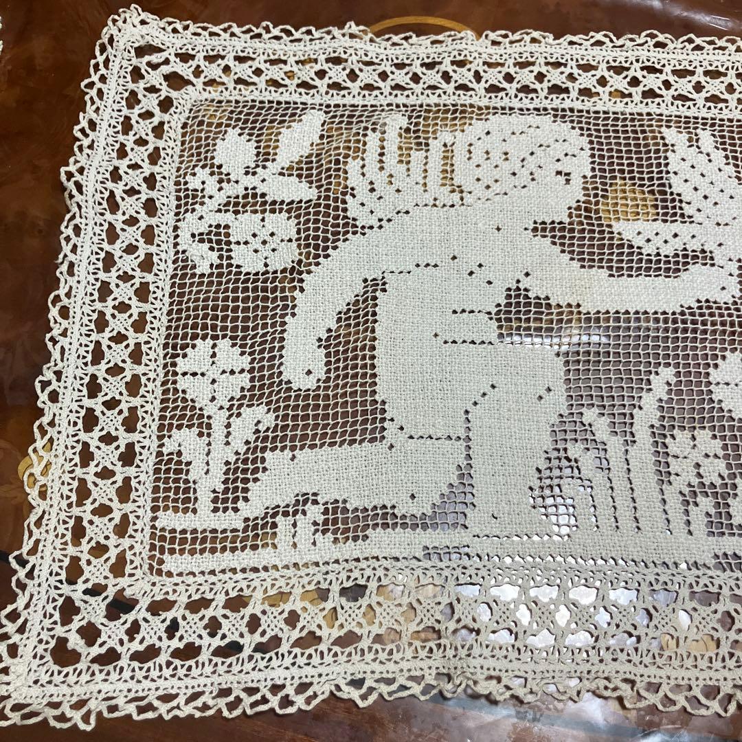 ❤️天使・ロマンティック好きさんに❤️天使と鳥モチーフのフィレレース