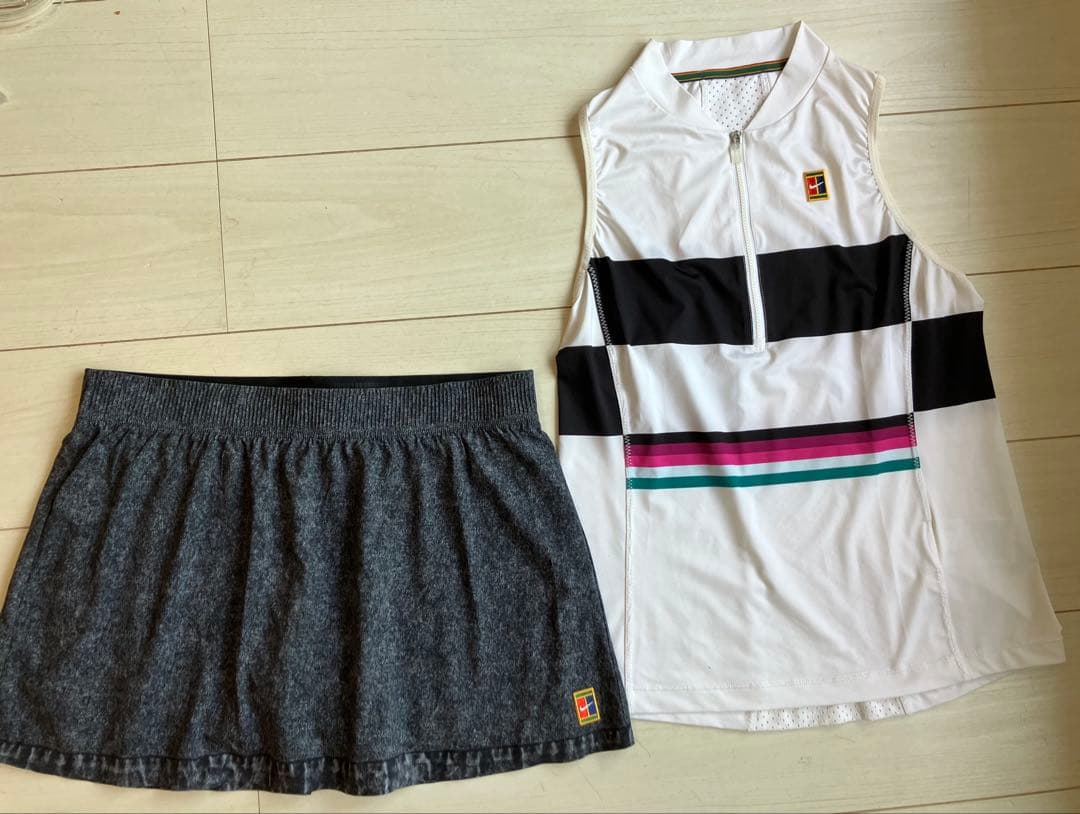 美品＊NIKEナイキ＊ペトラクビトバ選手全豪着用モデル＊上下セットアップL