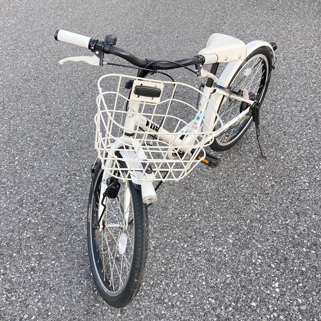 引き渡し限定 ブリヂストン bikke 22インチ 子供用 自転車 白 ビッケ