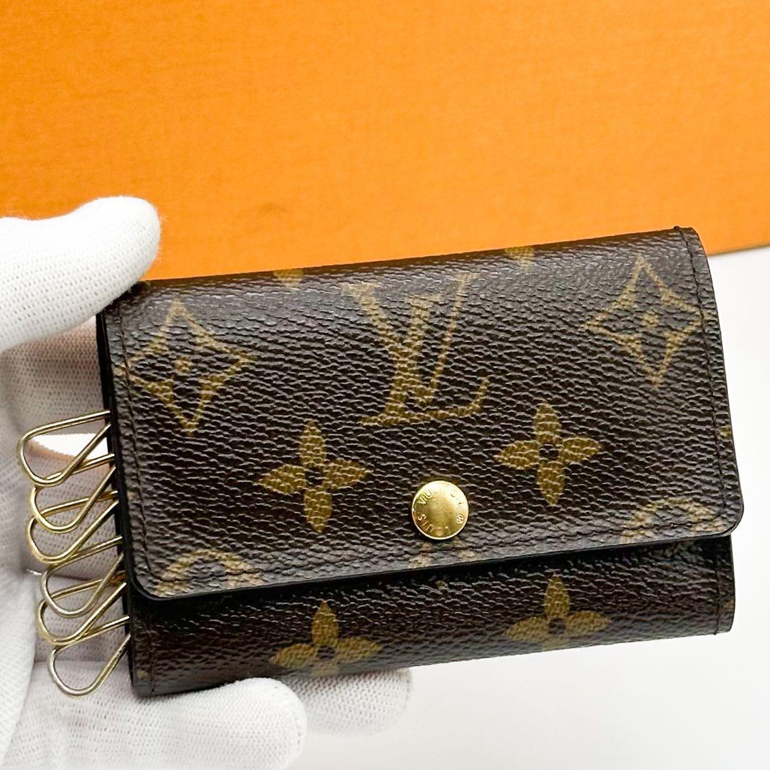 ルイヴィトン ミュルティクレ 6連 モノグラム ブラウン　コンパクト キーケース
