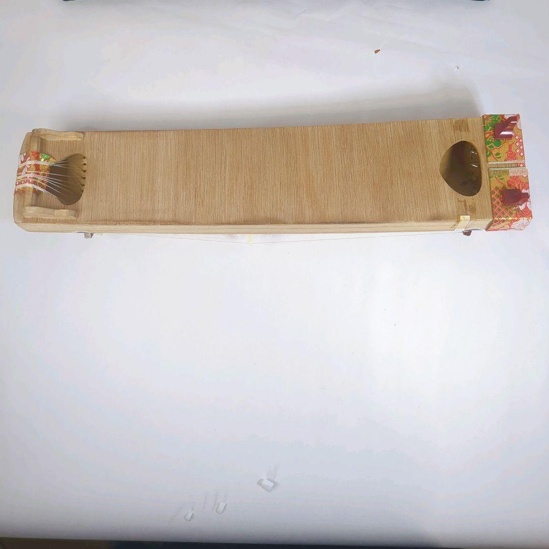 【美品】ミニ琴 全長約42cm 短琴 和楽器 13弦 お筝 お琴
