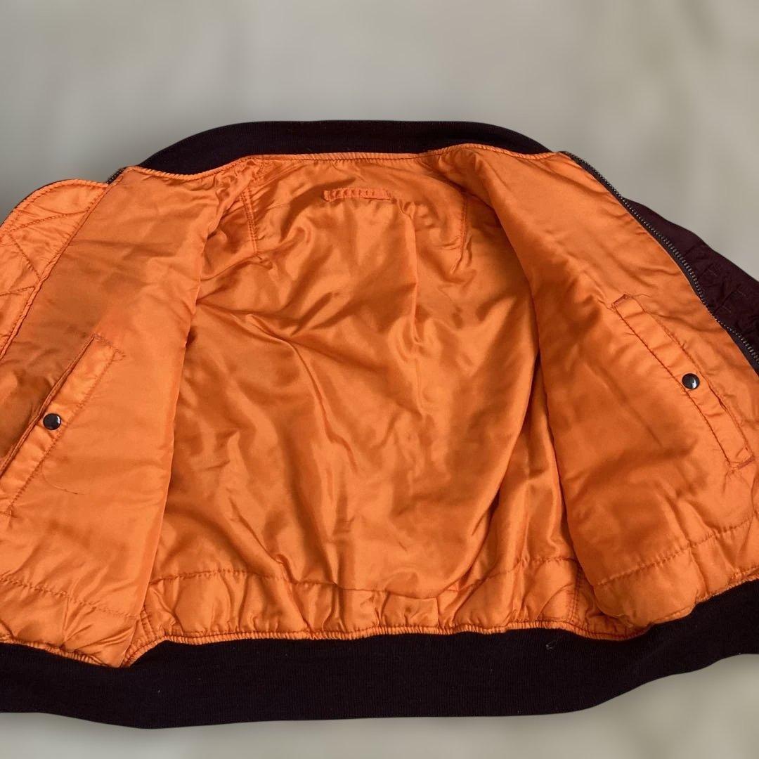 《希少カラー》80s USA製 ALPHA MA-1 L ヴィンテージ ボルドー