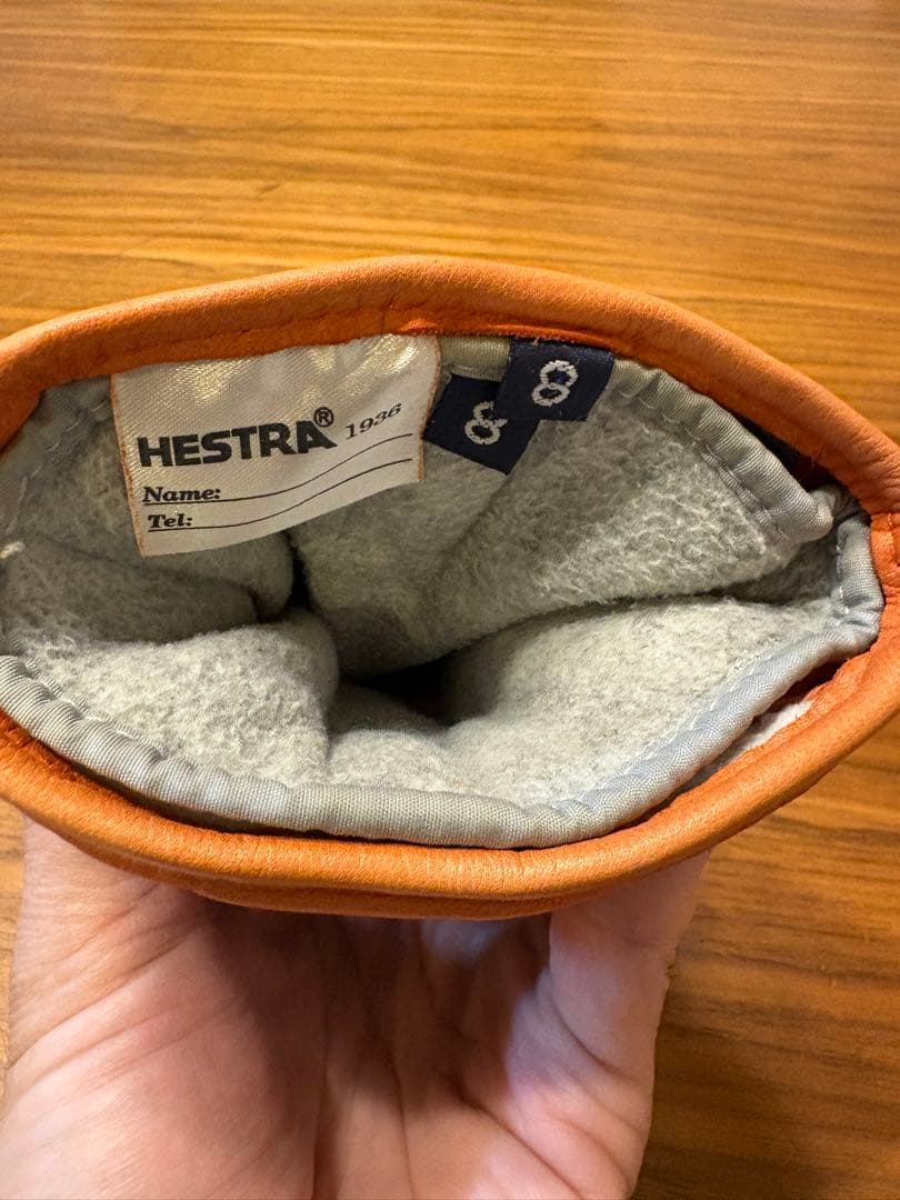 Hestra レザー ミトングローブ サイズ8