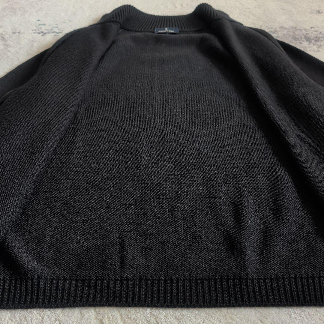 90s エルメネジルド ゼニア ドライバーズニット イタリア製 黒 L 入手困難