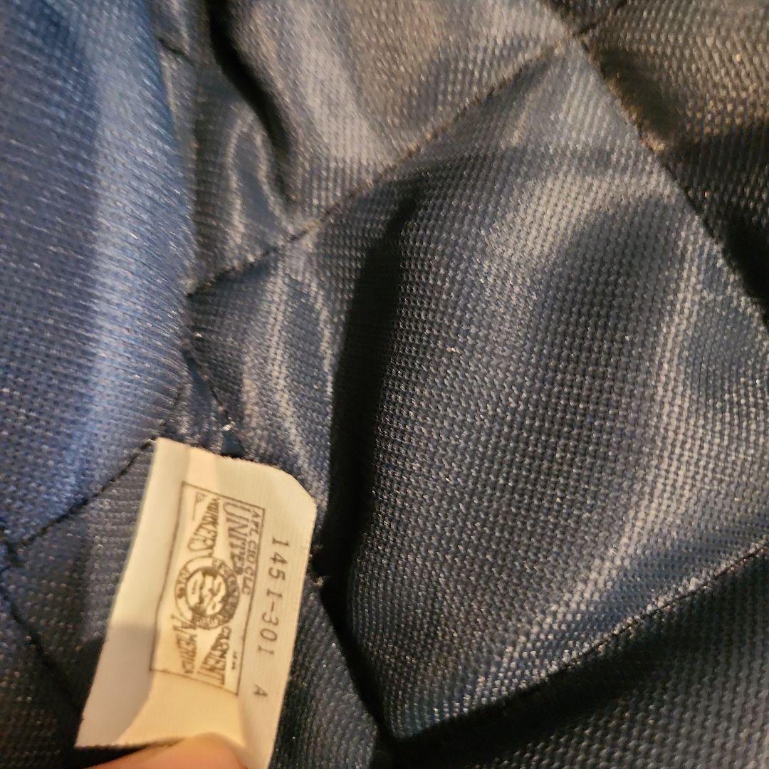 フリーメイソン ネイビー サテン スタジャン　ヴィンテージ　古着