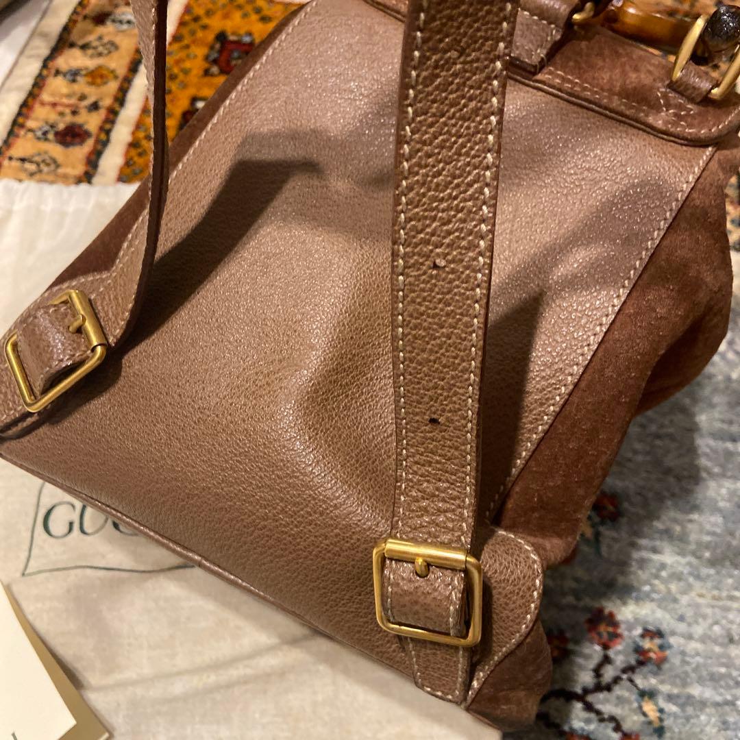 GUCCI スエードブラウンリュック