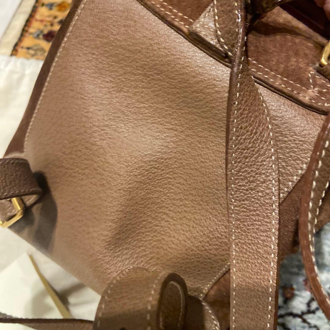GUCCI スエードブラウンリュック