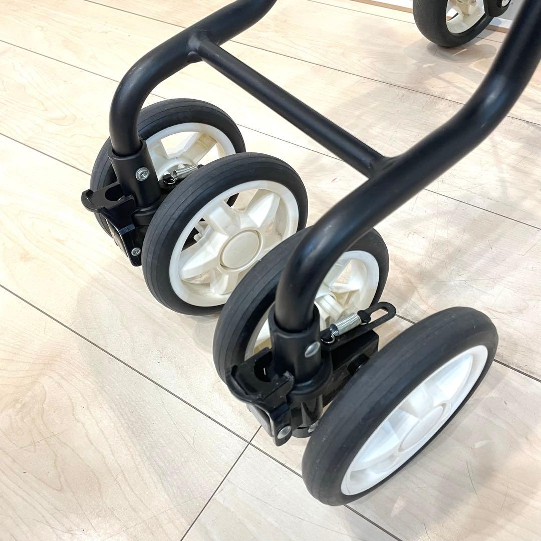 【美品】島製作所 テノールLEVO 高級シルバーカー クロコ調 折りたたみ