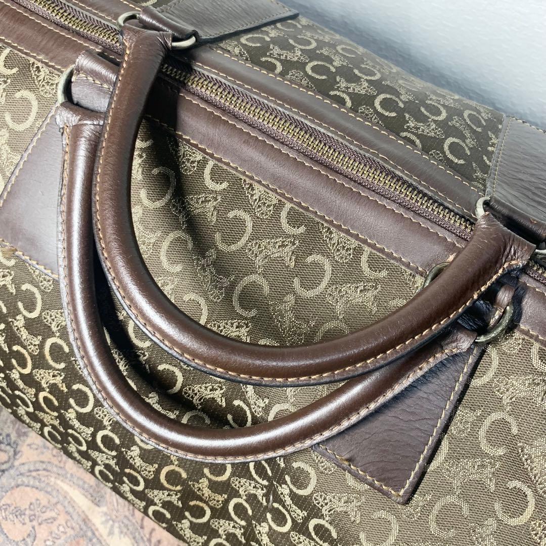大容量！　CELINE セリーヌ　ヴィンテージ　Cマカダム ボストンバッグ