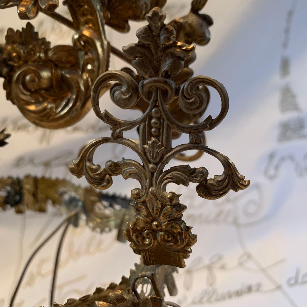 フランスアンティーク　1850年頃ナポレオントロワ期エレガントなマリアージュ飾り