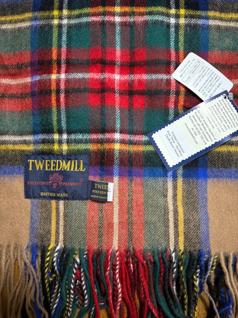《本日限定お値下げ》TWEEDMILL 大判ピュアウールストール