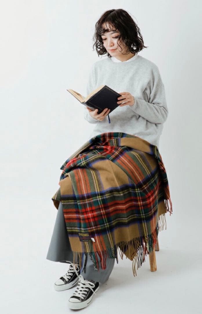 《本日限定お値下げ》TWEEDMILL 大判ピュアウールストール