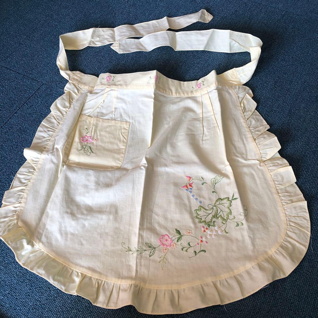 アンティーク　エプロン　イタリア製