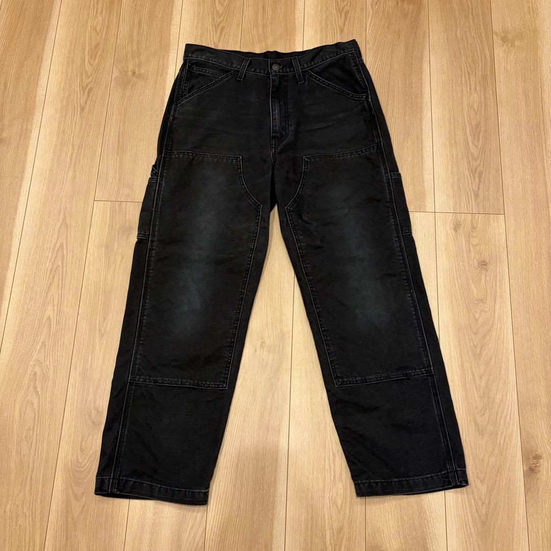 LEVI'S 568 ルーズ ダブルニー カーペンターパンツ グレー w30 Levi
