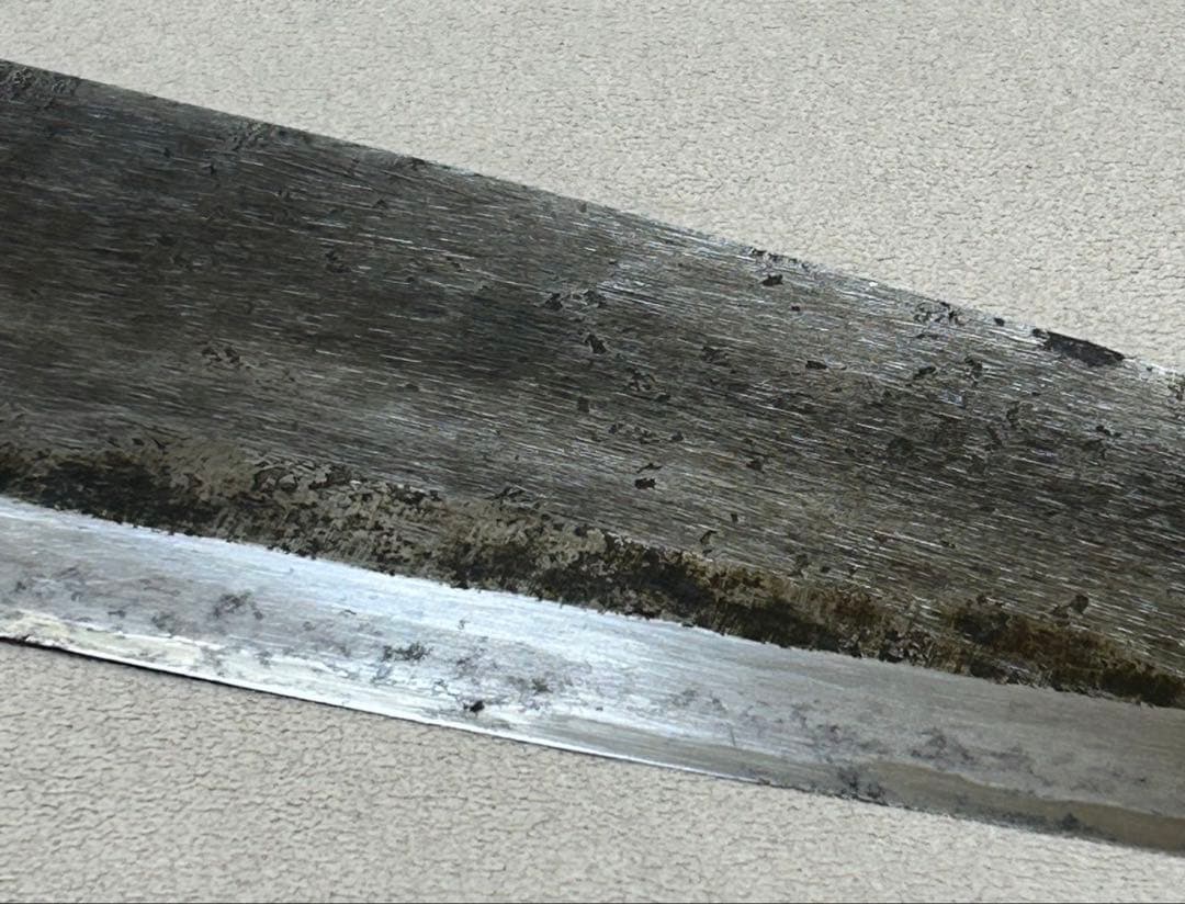 黒打ち 特大 大出刃庖丁 堺 菊秀 別打 刃渡31cm 鞘付