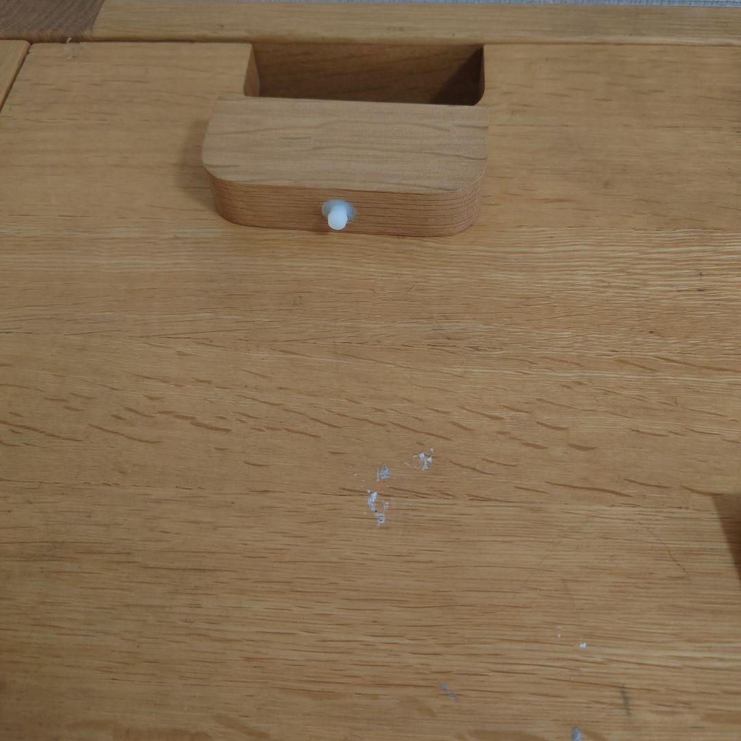 学びデスク　カリモク　木製デスク 引き出し付き 120cm