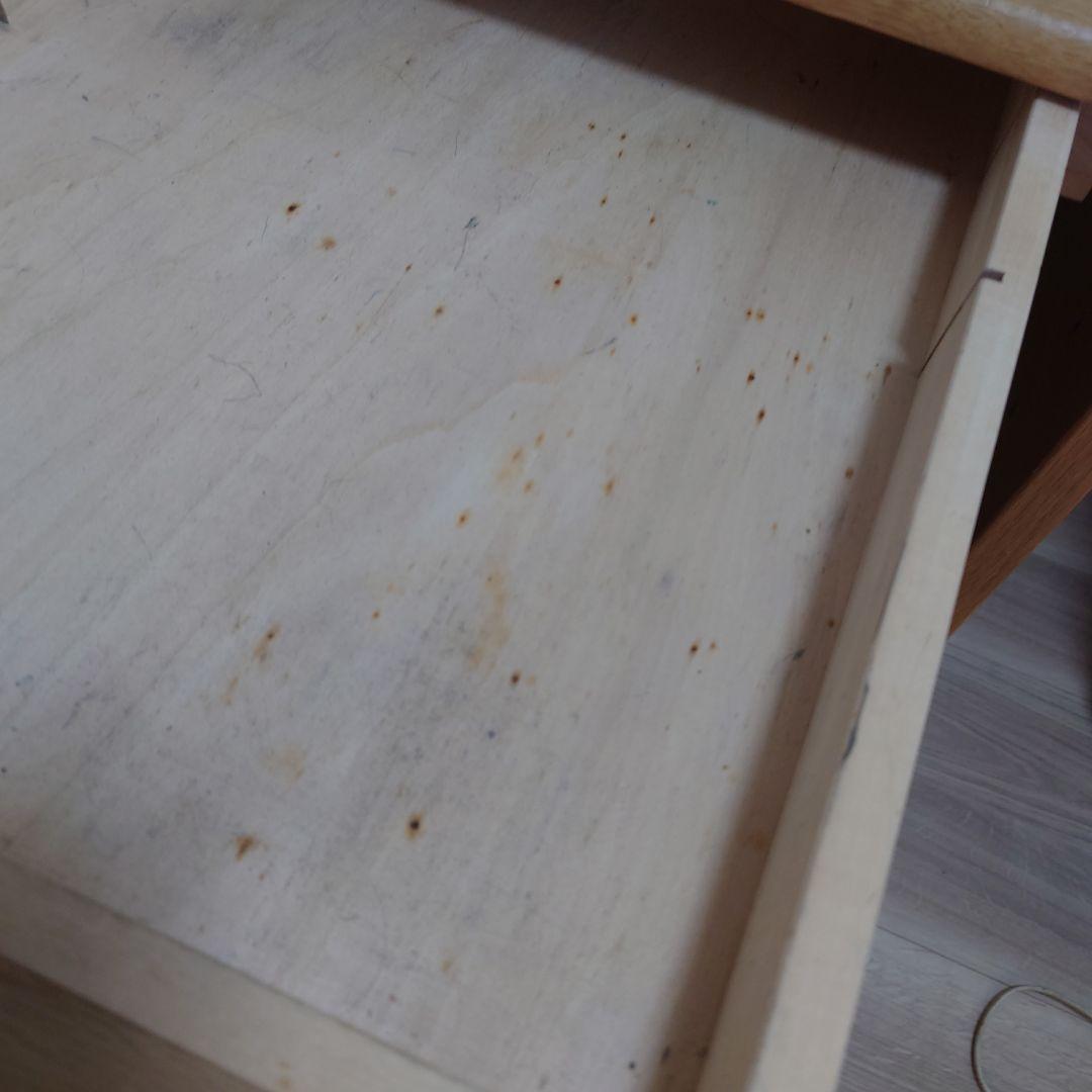 学びデスク　カリモク　木製デスク 引き出し付き 120cm