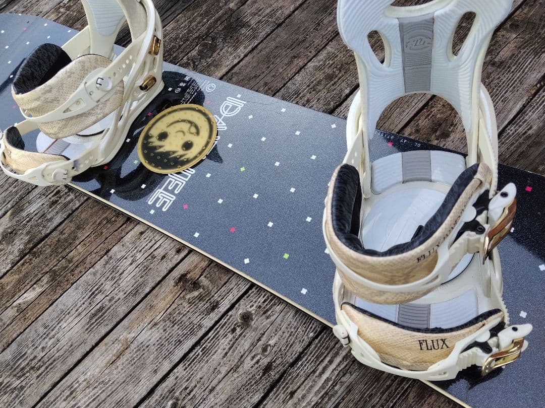 スノーボード 2点セット SCOOTER DAYLIFE 147 FLUX 蛇柄