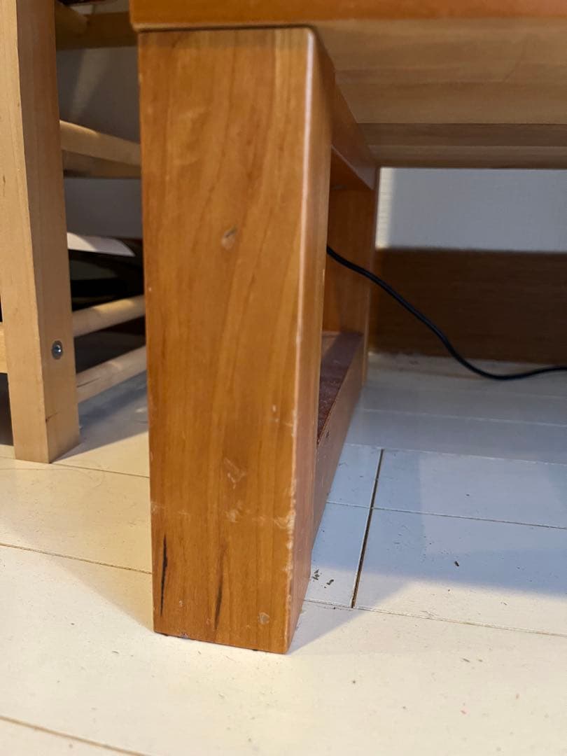 全国送料無料 美品 ウニコ チェリー材 テレビボード＋カゴ４個 UNICO