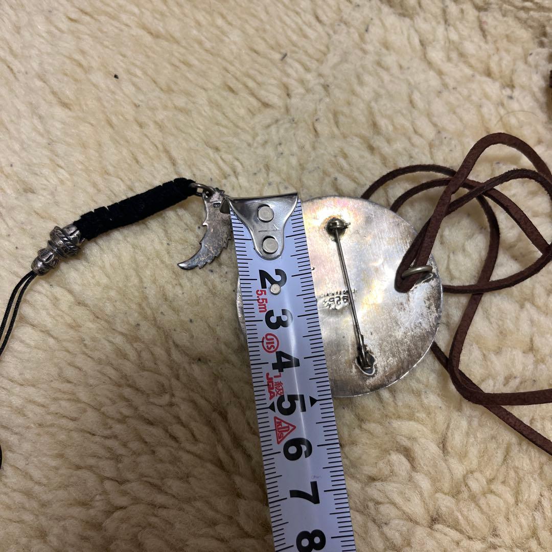 かじシルバー彫刻ペンダント ＋キーホルダー　＋　シグネットリング2点