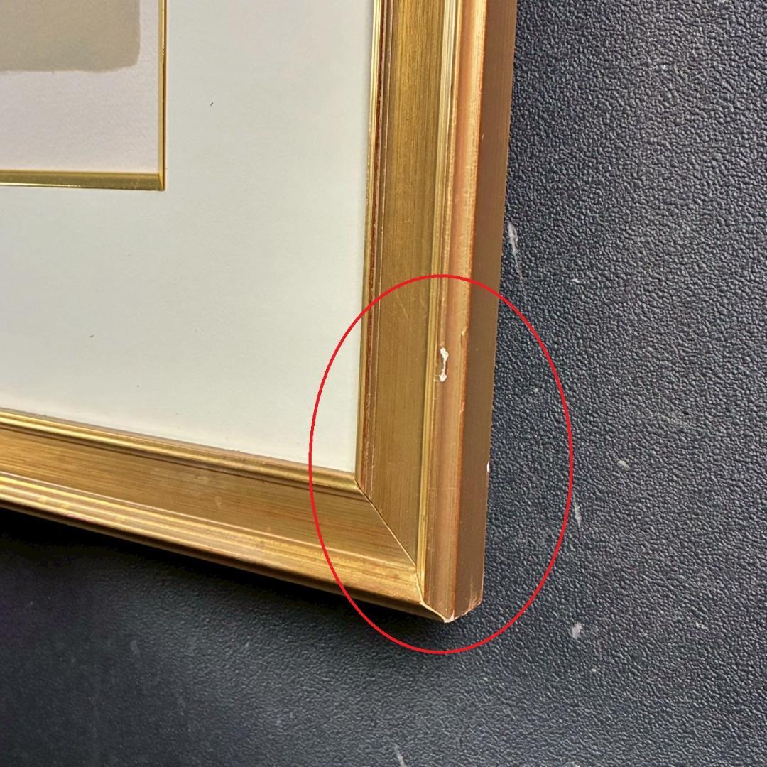 美品 ベルナール・カトラン「白い薔薇の小さな花束」リトグラフ 大作