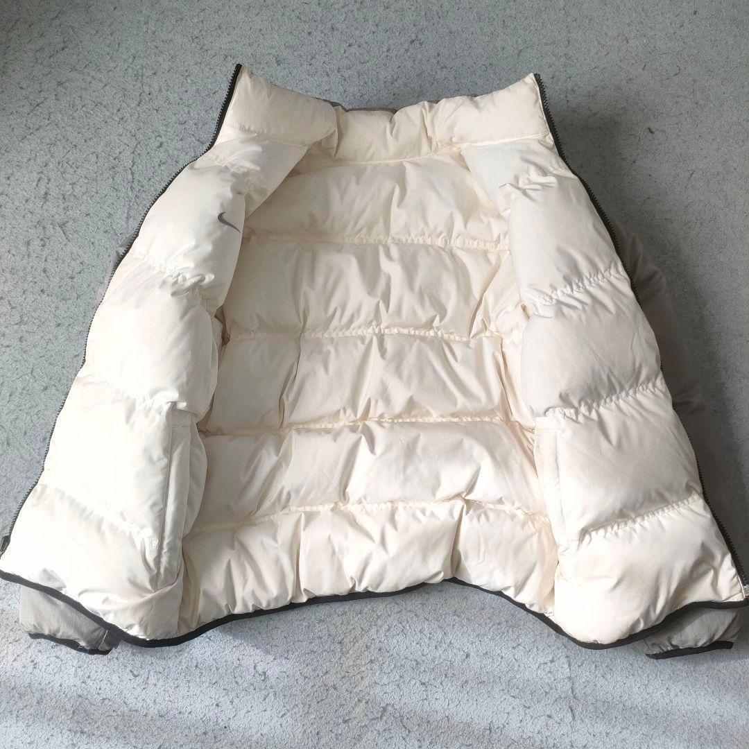 NIKE リバーシブル ダウンジャケット グレー×ホワイト M