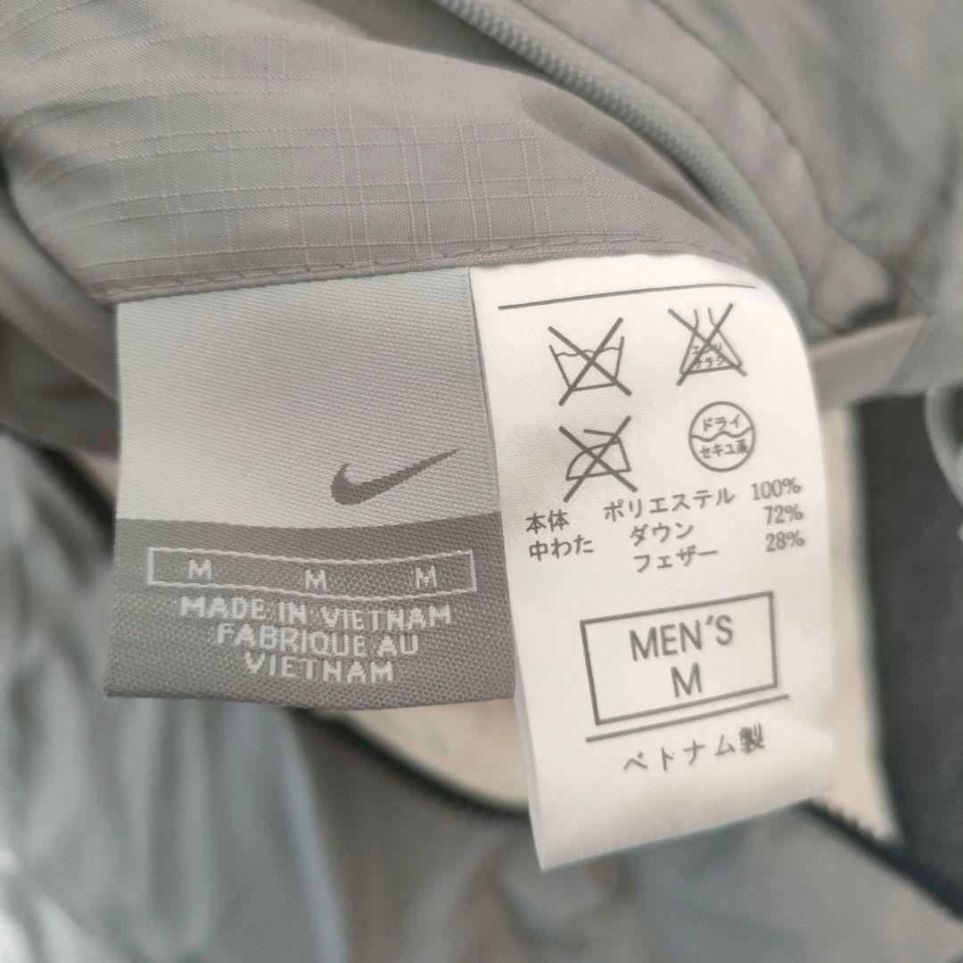 NIKE リバーシブル ダウンジャケット グレー×ホワイト M
