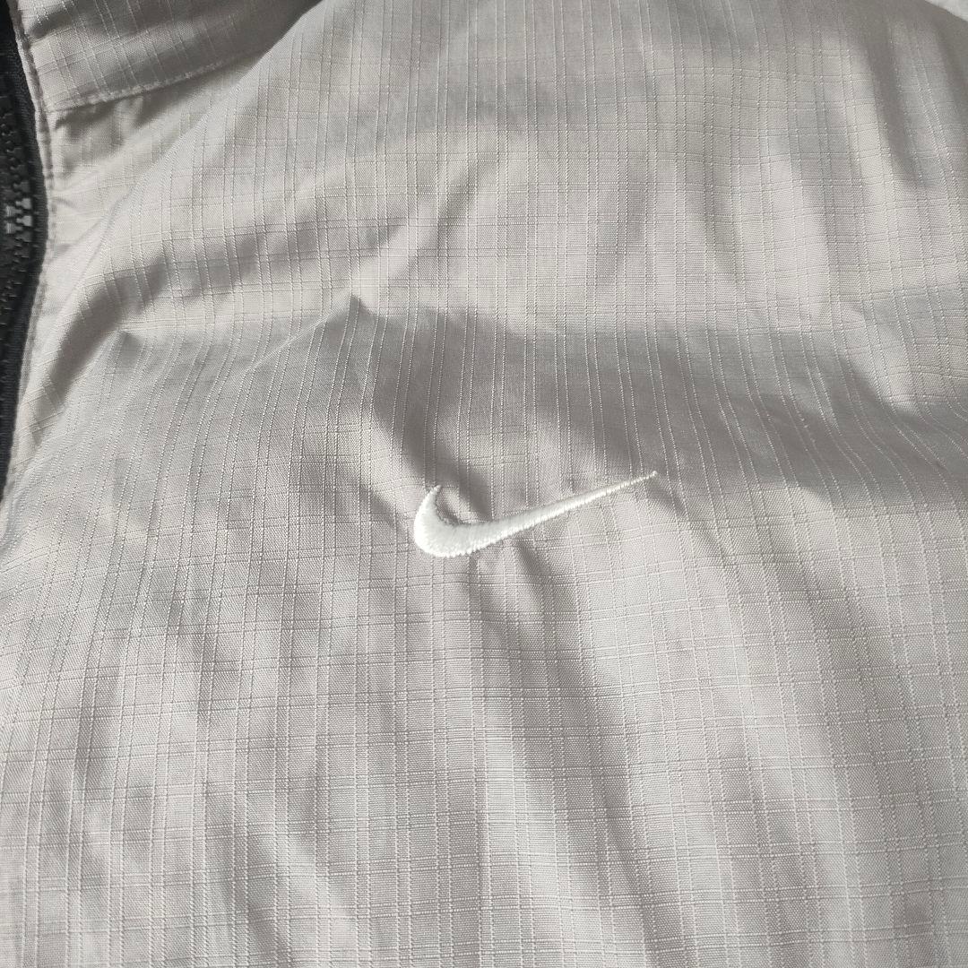 NIKE リバーシブル ダウンジャケット グレー×ホワイト M