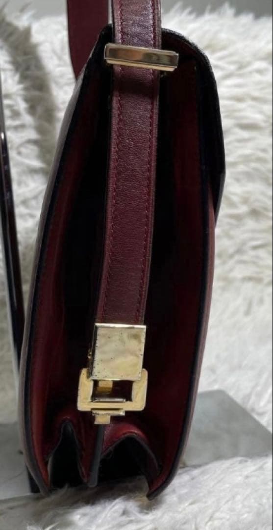 CELINE ヴィンテージ レザーショルダーバッグ