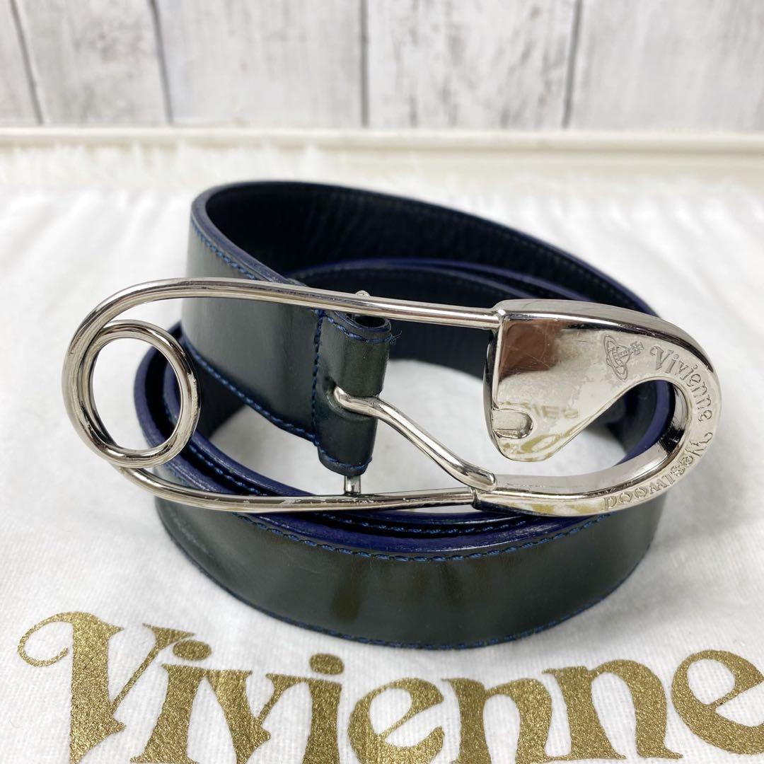 激レア✨ヴィヴィアンウエストウッド ベルト 安全ピン ロゴ刻印