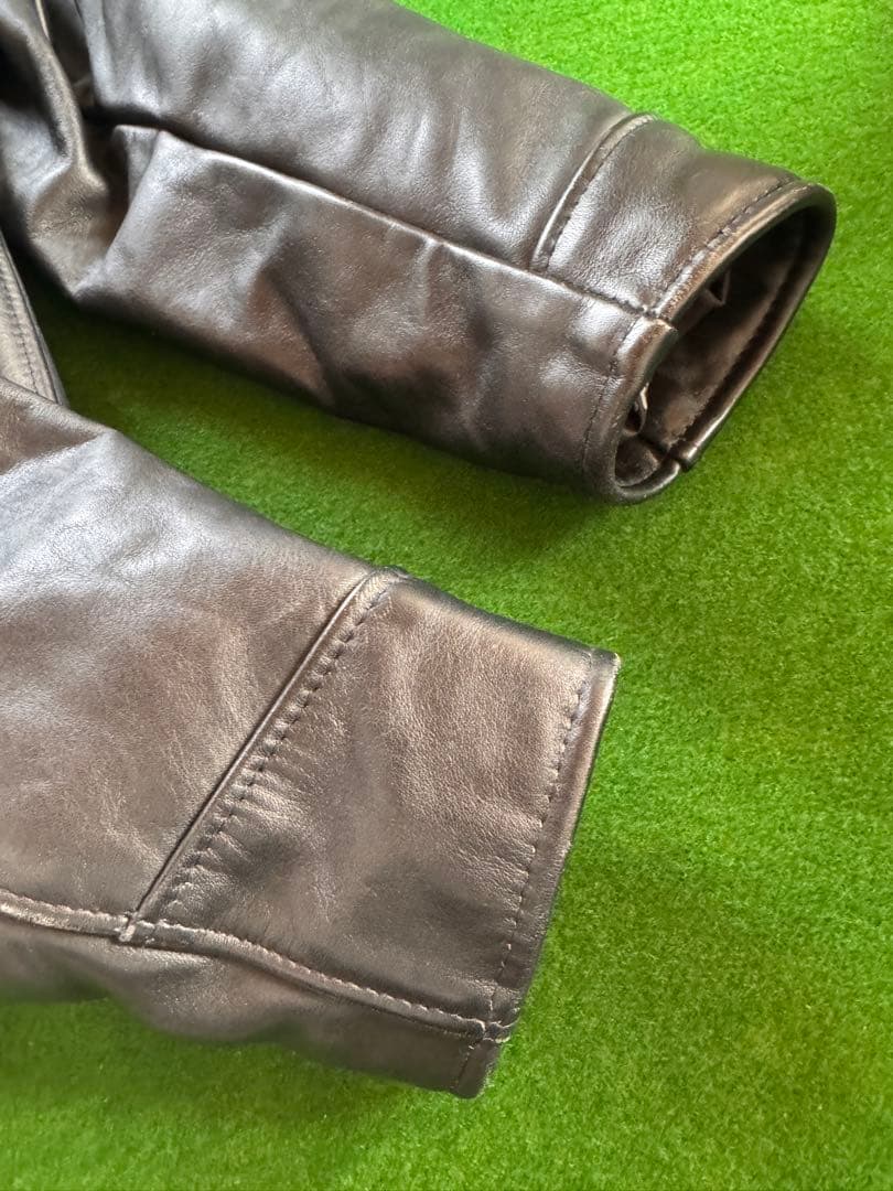 Schottショット シングルライダーストラッカー革38黒ライナー付AT101