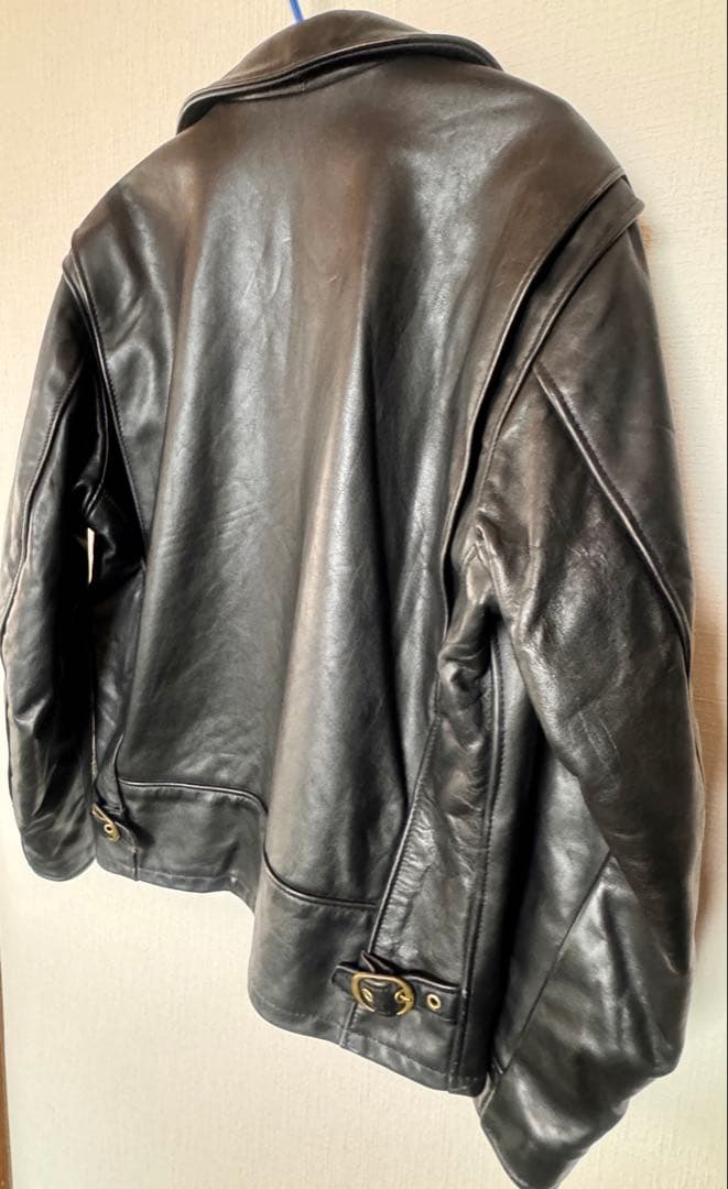 Schottショット シングルライダーストラッカー革38黒ライナー付AT101