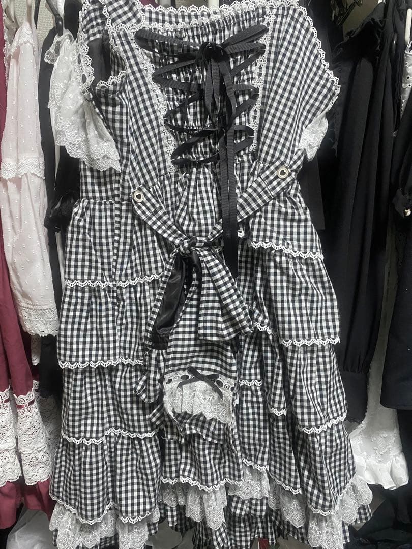 【最終値下げ】アンドロミオ ギンガムチェック ジャンスカ